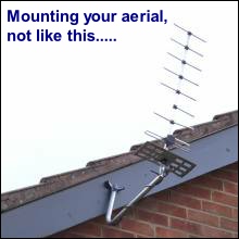 How to mount your aerial, not like this......