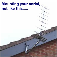 How to mount your aerial, not like this...... How to mount your aerial, not like this......
