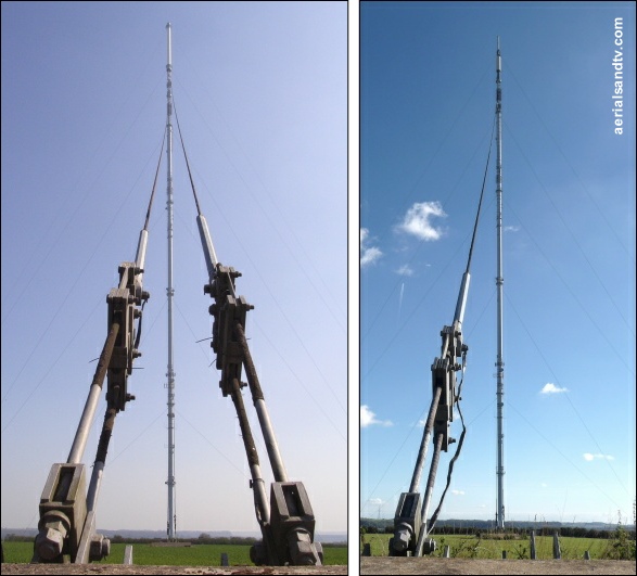 Belmont transmitter before and after shortening from the outer stay anchor 531H L5 kB