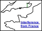 Heathfield transmitter French co-channel interference 133H L5