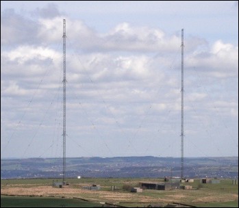 Moorside Edge (MW) Radio Transmitter . Poles, Brackets, Clamps &  Aerials