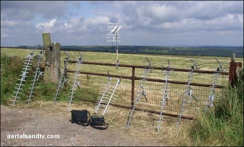 ATV TV aerial test site - the first day 501W L5