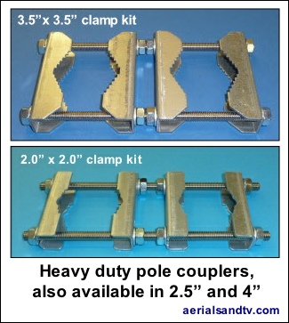 ATV heavy duty pole couplers 325W L5