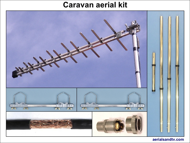Caravan TV aerial kit 800W L5