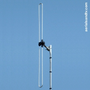 Folded FM dipole tv aerial