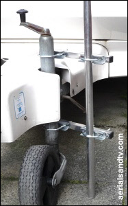 Jockey wheel attachment using a double clamp 300H L5