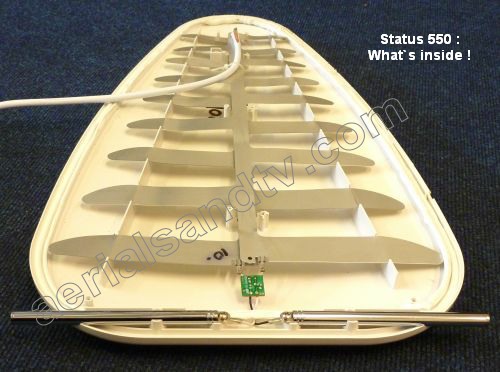 Log Periodic Status aerial (inside of) text 500W L20 35kB