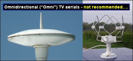 Omni-directional TV aerials are only recommended if you can see the transmitter 436W L5