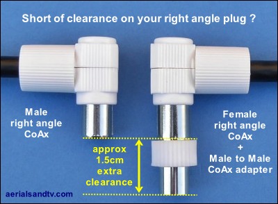 Right angle CoAx plus back to back acting as a spacer 400W L10 36kB Right angle CoAx plus back to back acting as a spacer 400W L10 36kB