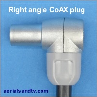 Right angle coax plug 200H L5