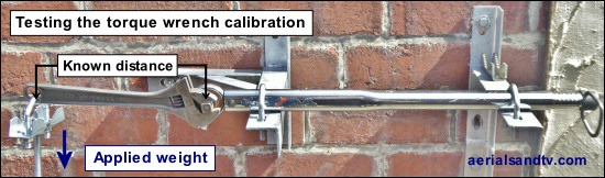 Testing the calibration of a torque wrench 550W L5