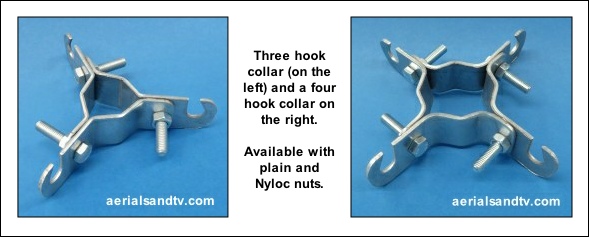 3 and 4 hook collars for stay wire installations 589W L5