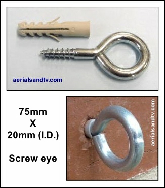 75mm x 20mm screw eye cw M10 plug 2025 326W