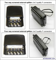 External mast head splitters 2 and 4 way 561W L5