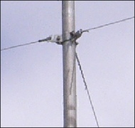 Guy wiring a longer pole