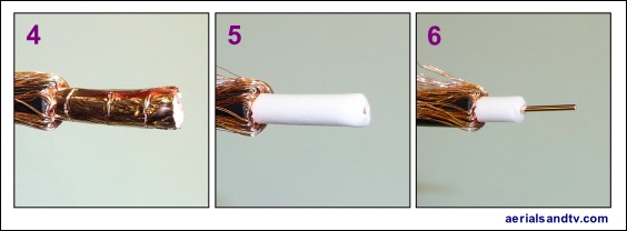 How to strip CoAx cable 2 564W L5