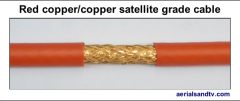 Red copper - copper foam filled satellite grade LSF cable 544W L5