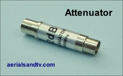 TV signal attenuator 250W L10 9kB