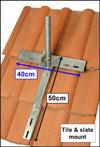 Tile & Slate clamp dimensions L10 300H