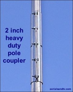Two inch heavy duty pole coupler 2in 465H L5