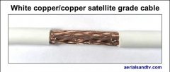 White copper - copper foam filled satellite grade cable 544W L5