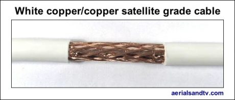 White copper – copper foam filled satellite grade cable 544W L5