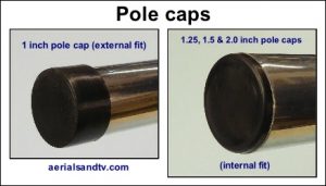 1.0 - 1.25 - 1.5 - 2 inch pole caps 438W L5