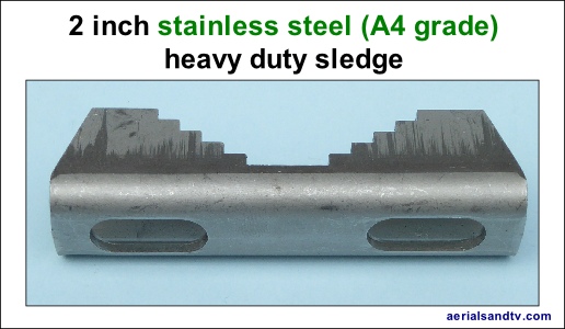 2 inch stainless steel sledge plain 300H L5