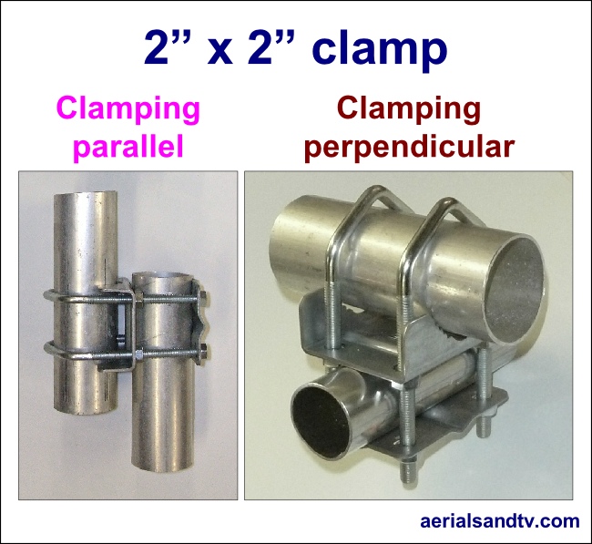 2in x 2in pole clamp perpendicular and parallel 650W L5