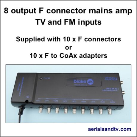 8 output mains distribution amp 600W L5