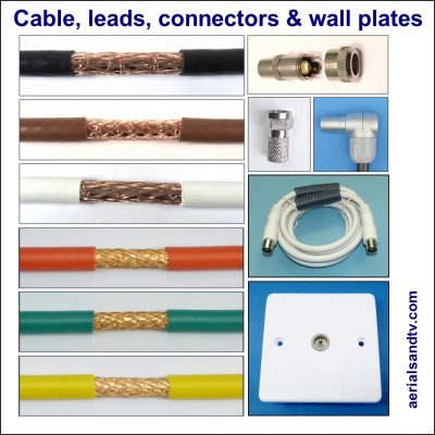 Cable leads connectors and wall plates for sale from 1 ATV 970Sq L5