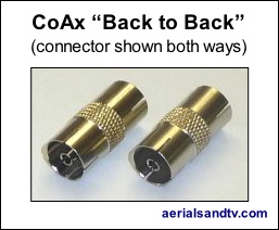 CoAx back to back female to female coupler 212H L5