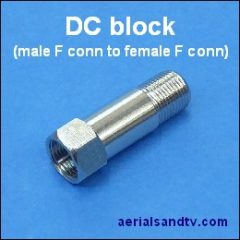 DC block (male F connector to female) 260Sq L5