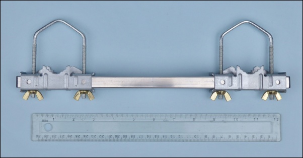 Double clamp - handcuff clamp - jockey wheel clamp 602 L5W kB