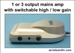 Mains amplifiers 1 or 3 way switchable gain 401W L5