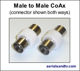 Male to Male CoAx coupler 234H L5