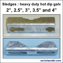 Sledges saddle heavy duty hot dip galvanised 330Sq L5