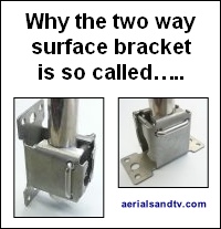 Two way surface bracket 200W L5