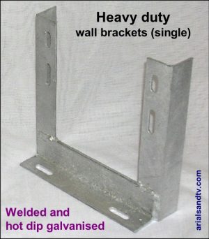 Wall brackets heavy duty single 600H L5