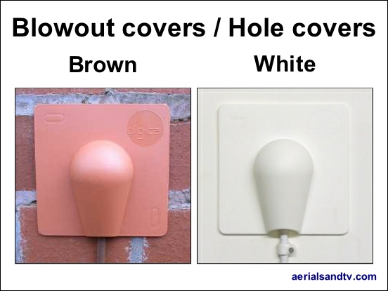 Blowout covers brown and white 552W L5