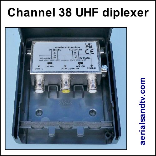 CH38 diplexer 500 SQ