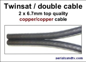 Cable twinsat double copper-copper two x 6.7mm 271H L5