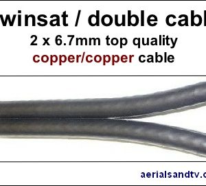 Cable twinsat double copper-copper two x 6.7mm 271H L5