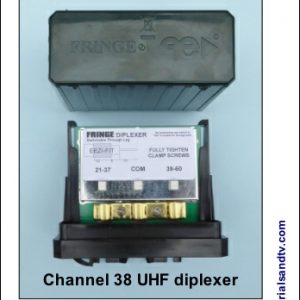 Channel 38 UHF TV diplexer 400H L5