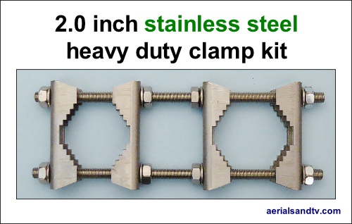 Stainless steel 2 inch heavy duty clamp kit 500W L5