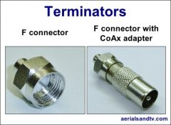 Terminators F connector or CoAx 400W L5