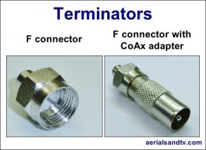 Terminators F connector or CoAx 400W L5