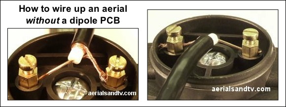 How to wire up an aerial without a dipole PCB 580W L10