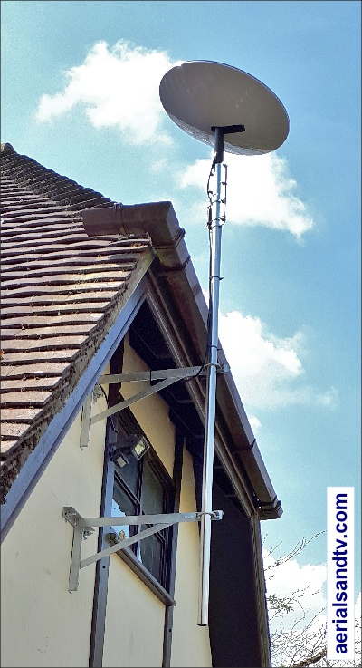 Starlink install on straight pole 400W L5