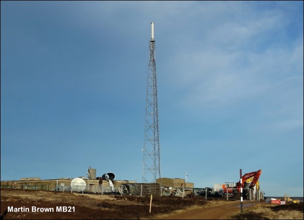 Bilsdale transmitter interim tower 23 Feb 22 620W L10